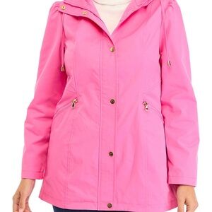 Crown & Ivy Women's Pink Hooded Jacket